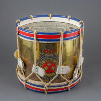 Antiques English Brass Military Drum Grenadier Guards Collection