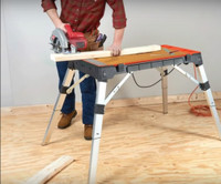 OmniTable 4 in 1 Portable Workbench Work Table Dolly Scaffold an