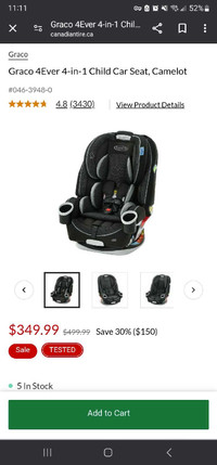 Graco 4Ever 10 position Car Seat