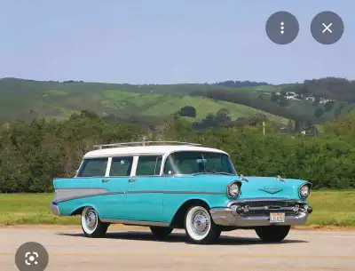 We are looking for a 1957 four door chevy station wagon ,we have 4 kids so we aren't interested in a...
