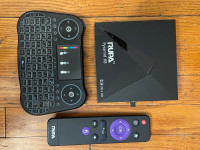 Android tv smart box like new with keyboard and remote