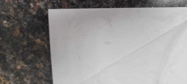 QUARTZ SPLASH GUARD VANITY BATHROOM COUNTER 4 INCH WIDE in Cabinets & Countertops in Barrie - Image 3