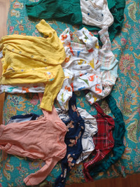 Complete set of newborn boy clothes