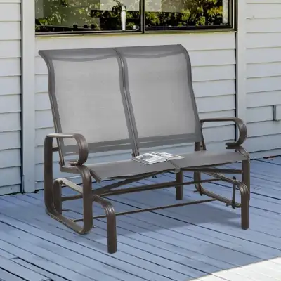 Double Seat Glider Garden Bench Outdoor Rocking Porch Chair Yard, View more