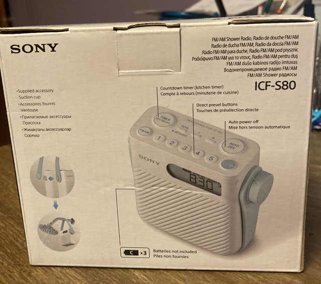 SONY ICF-S80 FM\AM SHOWER RADIO in Other in City of Toronto - Image 2
