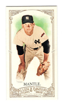 2012 Topps The Worlds Champions Baseball Mini Card Mickey Mantle