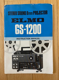 Manuel d’Origine pour Projecteur Elmo GS-1200 Original Projector