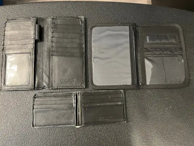 (2) Black “Men’s Genuine Leather Wallets + “New” Passport Holder in Men's in Red Deer - Image 2