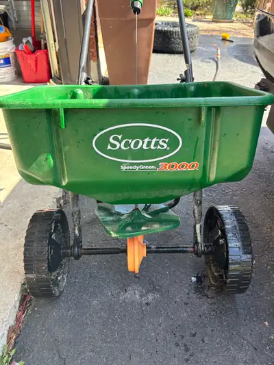 Good condition Scott’s fertilizer spreader , View more
