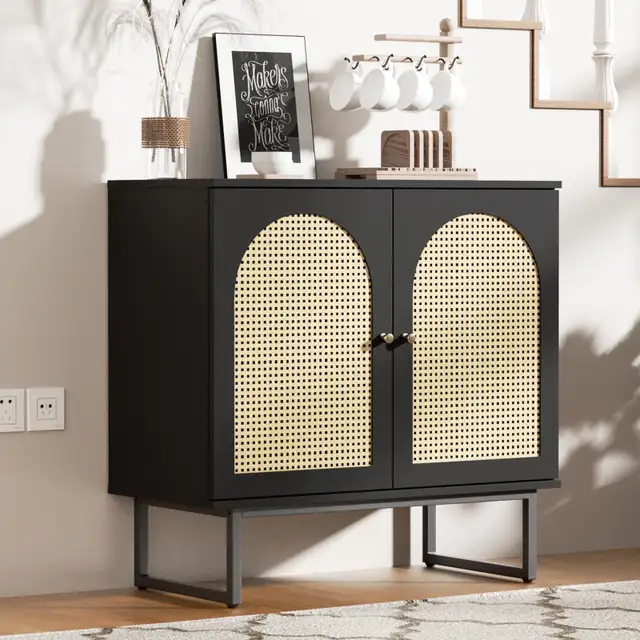 Sideboard Buffet Cabinet with Rattan Doors in Hutches & Display Cabinets in City of Toronto - Image 2