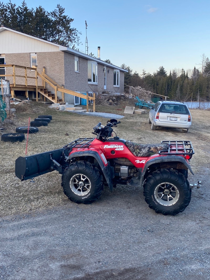 Honda Foreman 400 with snow plow ATVs Ottawa Kijiji