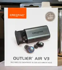 Outlier Air v3, Sweatproof, True Wireless Bluetooth Earbuds 