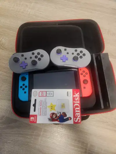 Nintendo switch barely used, View more