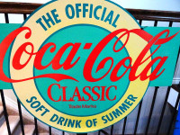 COCA COLA CLASSIC advertising SIGN 1980 Official Drink of Summer