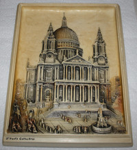 Ivorex plaque - pre 1965 - St Paul's Cathedral