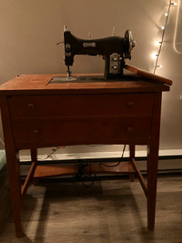 Vintage Domestic Sewing Machine Unit