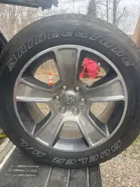 DODGE 6 bolt rims with tires 