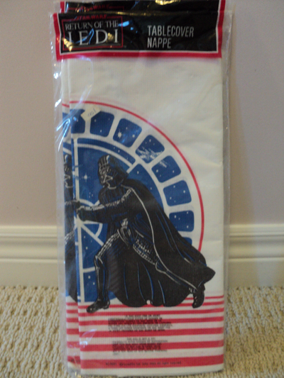 Vintage Star Wars Return of the Jedi Tablecloth SEALED 1983 Quite the piece of nostalgia...unopened...