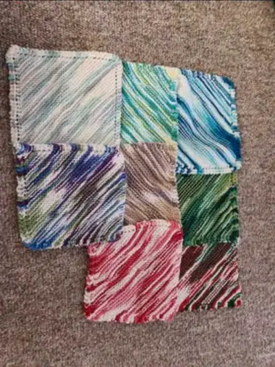 Handmade Kitted Dish cloths , View more