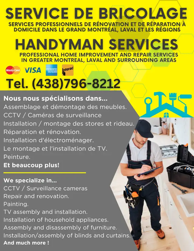 Assemblage de meubles(438-796-8212)Furniture Assembly-Handyman in Renovations, General Contracting & Handyman in City of Montréal - Image 2