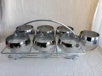 Vintage Dorothy Thorpe Silver Fade Low Ball Glasses