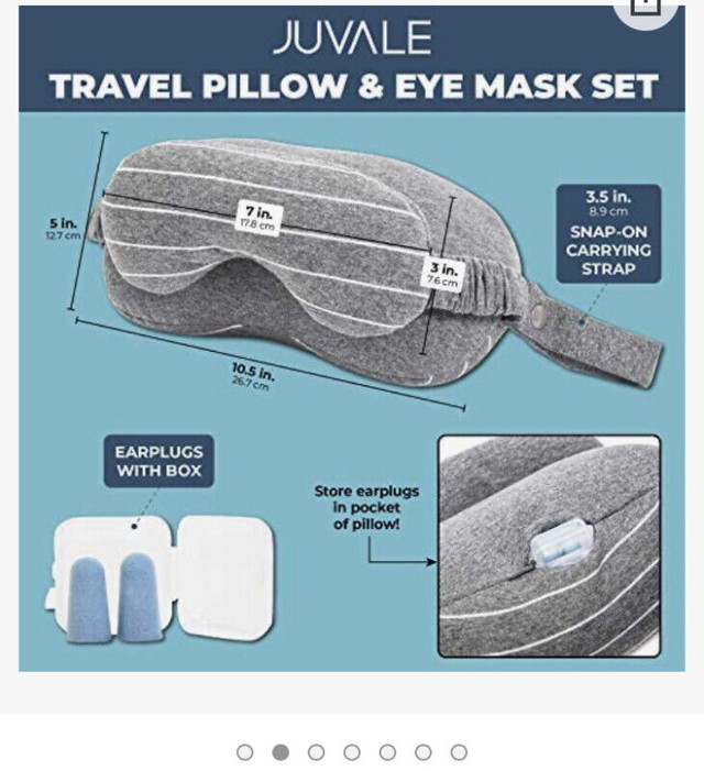 ravel Kit, Includes Inflatable Earplugs and Sleep Mask(3pcs). in Other in Winnipeg - Image 2