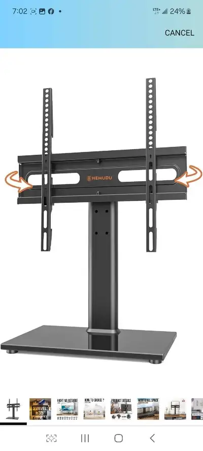 Universal Swivel TV Stand - Table Top TV Stand for 27-60 inch LC, View more