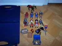 1998 PLAYMOBIL FIGURINES and accessories in case