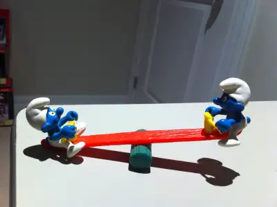Smurfs - Vintage Smurf Playground Seesaw, View more