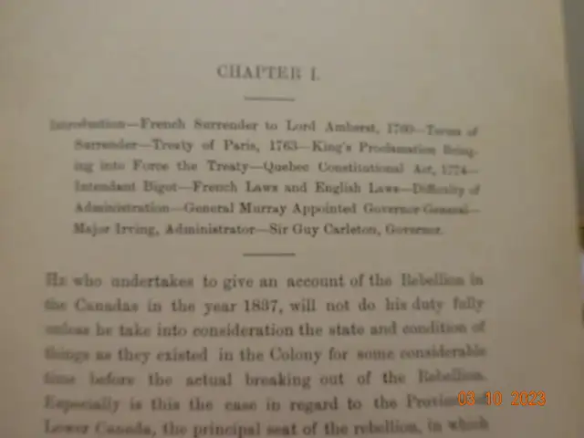 Book, antique, 1896,by D.B. Read.The Canadian Rebellion of 1837 in Arts & Collectibles in Kelowna - Image 8