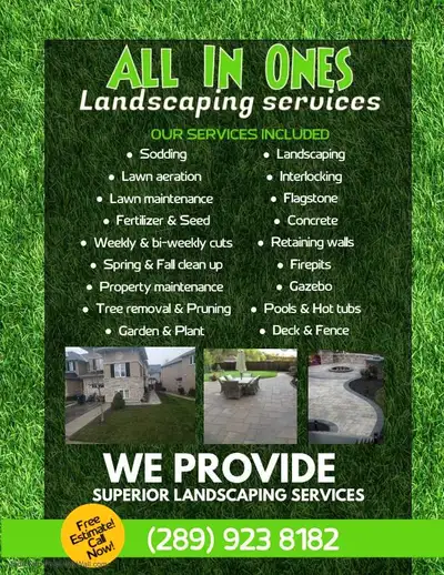 All In Ones Landscaping — Your Outdoor Experts Looking to transform your outdoor space? We bring the...