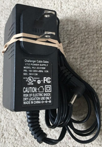 Challenger Cable PS-1.35-51 Round Charger - 5V DC 1.5A 7.5W