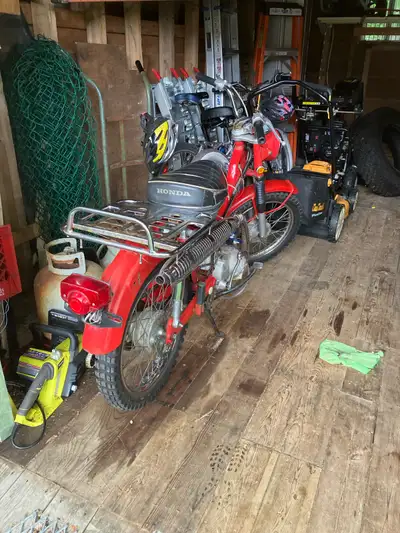 This 1971 Honda CT90 Trail is a classic vintage motorcycle, perfect for collectors and enthusiasts a...