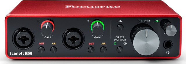 Focusrite Scarlett 2i2 3rd Gen Audio Interface | Pro Audio