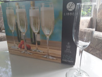 LIBBEY - Verres à champagne (Bte de 8 verres)