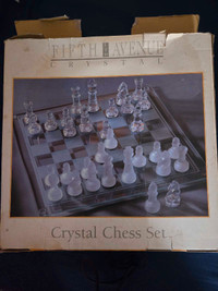 Crystal Chess Set - Fifth Ave