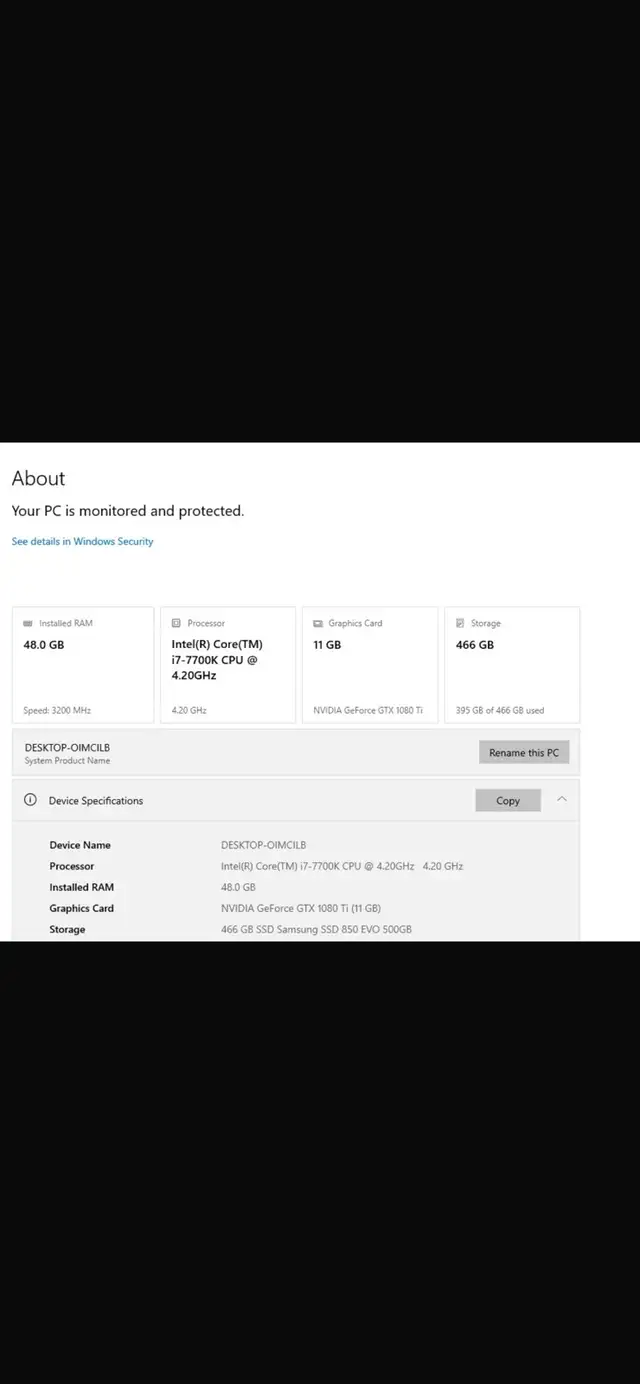 Gaming PC, i7-7700k, 1080ti, 48gb RAM in Desktop Computers in City of Toronto - Image 3