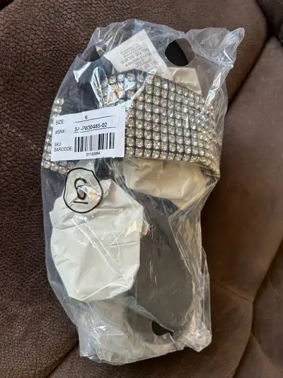 Ladies size 6 new with tags jewelled Sandles , View more