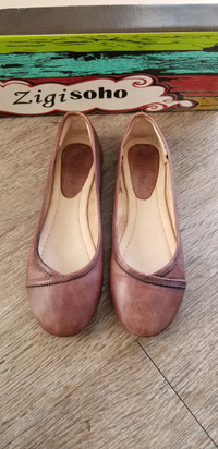 Leather ballet flats size 7 1/2