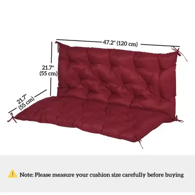 47" x 43" x 5" outdoor 2 Seater Garden Bench Cushion , View more