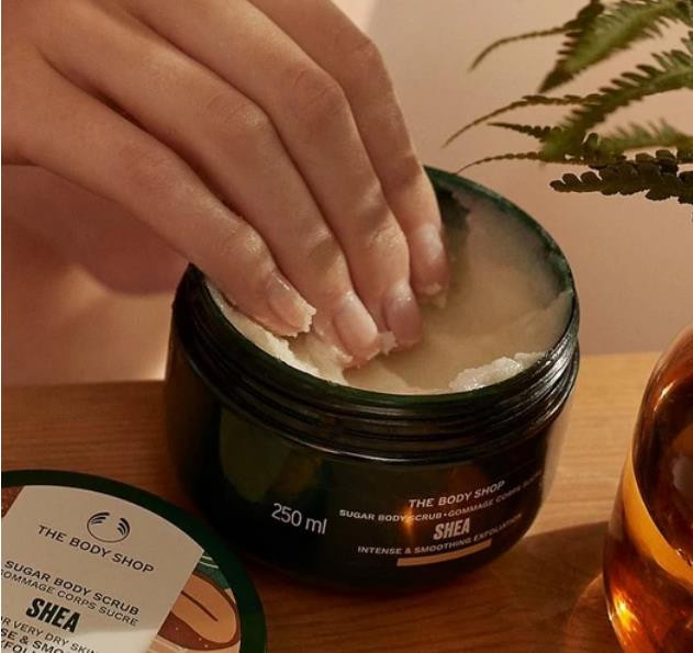 Brand New+ full size the body shop Shea Body Scrub in Health & Special Needs in Fredericton - Image 2