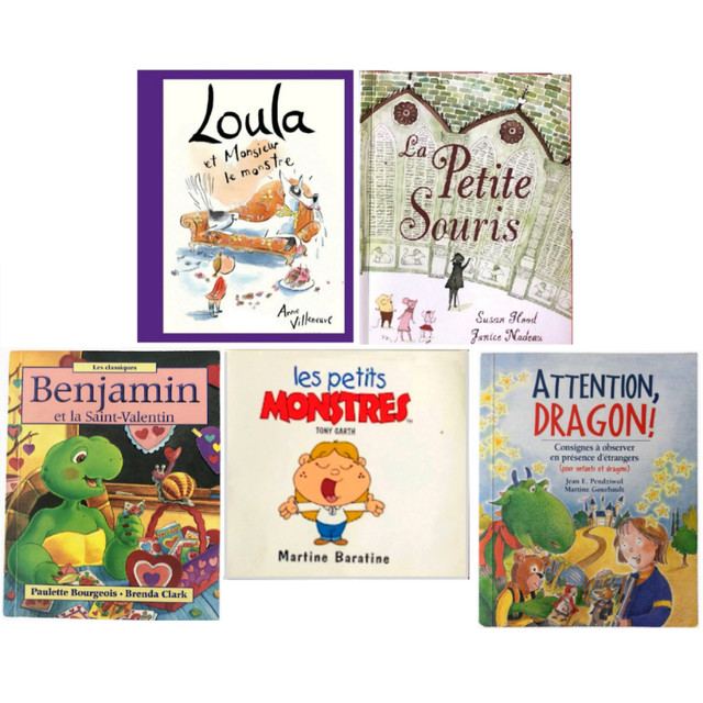 5 petits livres  enfants petits monstres, Benjamin et autres dans Livres jeunesse et ados  à Ville de Montréal