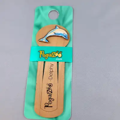 Dolphin Bookmark Pegazoo “Delphy” Made In Canada From Real Maple, View more