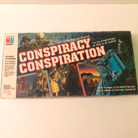 Vintage 1983 Conspiracy Board Game Milton Bradley Fr and Eng