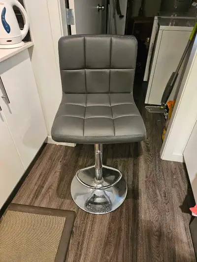 Four Grey Bar Stools, View more