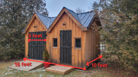 10 x 16 real timber bunkhouse or shed