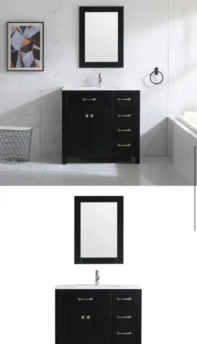Bathroom Vanity Cabinet and Mirror NEW, View more