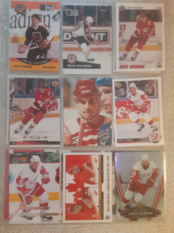 CARTES DE HOCKEY DE STEVE YZERMAN DETROIT RED-WINGS dans Art et objets de collection  à Laval/Rive Nord - Image 3