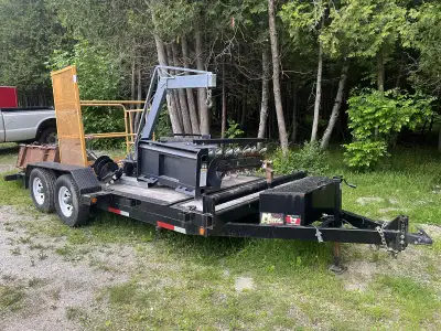 2016 Miska 18’x 6.5’ Tilt Car Trailer -Hardly ever used, has approximately 1500 km on it since new $...