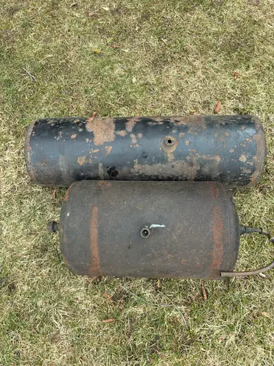 2 small steel air tanks - $20.00